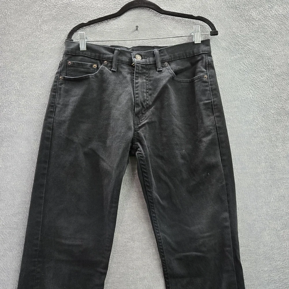 Levi's 513 Men Jeans 32X32 Black Denim Slim Straight 31